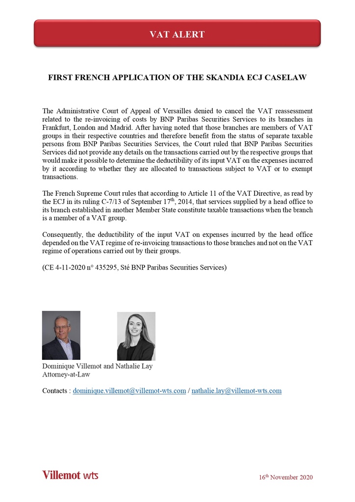VAT-Alert-161120---FIRST-FRENCH-APPLICATION-OF-THE-SKANDIA-ECJ-CASELAW_page-0001.jpg